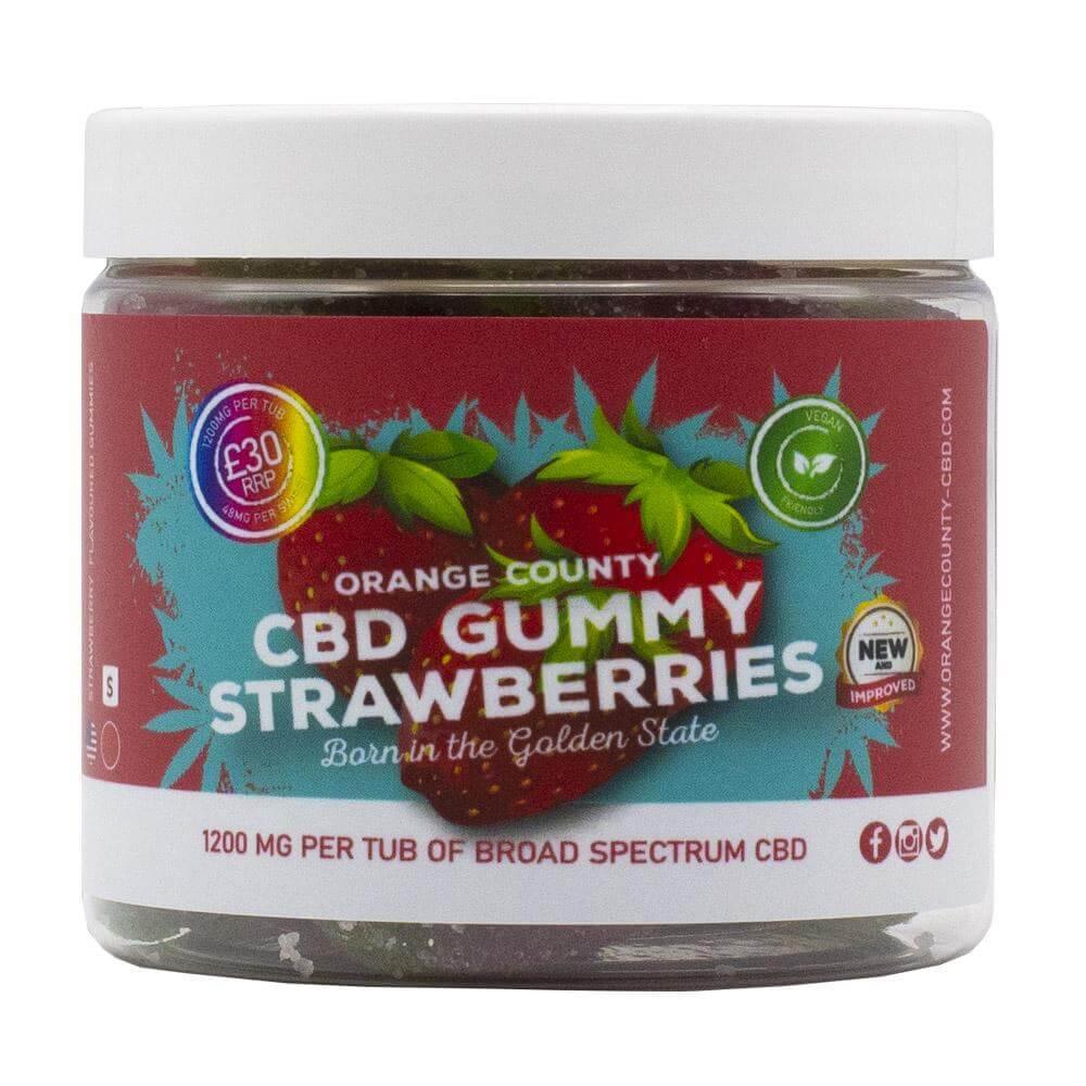 Orange County CBD - CBD Gummies - Strawberries - 1200mg/4800mg - Mowbray CBD